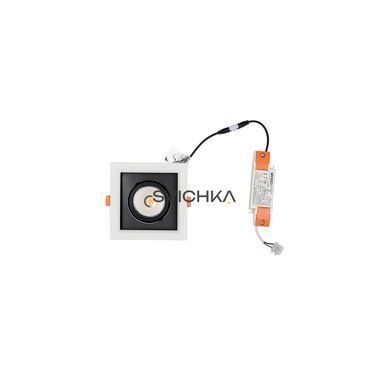 Врізний точковий світильник Nowodvorski CL DIA LED 18W 3000K, White/Black, Білий, Чорний, Білий, Чорний