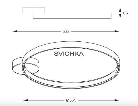 Настенный светильник Zuma Line Circle 55