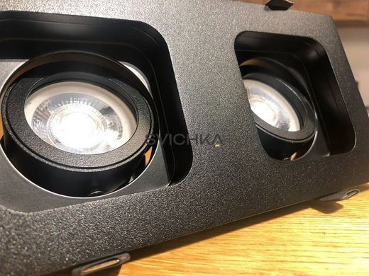 Світильник Zarlight 03354B GD-1642 Black IP20, Чорний, Чорний