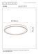 Стельовий світильник Lucide NURIA &Oslash; 30 cm LED Dim. 1x18W 2700K White, WHITE