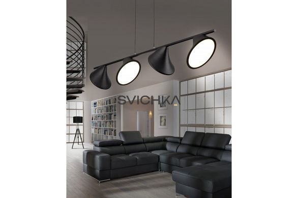 Люстра Azzardo AZ2696 Clamor Black matt, Чорний, Білий, Чорний