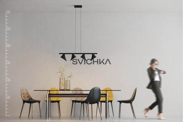 Люстра Azzardo AZ2696 Clamor Black matt, Чорний, Білий, Чорний