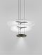 Підвісний світильник Vistosi Dione 2, White/Nickel