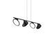 Люстра Azzardo AZ2696 Clamor Black matt, Чорний, Білий, Чорний