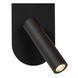 Бра Lucide KELLY LED 1x3,5W 3000K Black, BLACK, Опал, Опал
