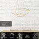 Подвесной светильник Lucide TRINITI &Oslash; 80 cm LED Dim. 3000K White, WHITE, Белый, Белый
