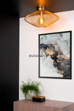 Потолочный светильник Lucide MESH &Oslash; 45 cm 1xE27 Matt Gold / Brass