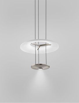Підвісний світильник Vistosi Dione M, White/Steel