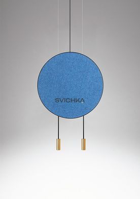 Підвісний світильник з акустичною панелью Estiluz Revolta, Blue