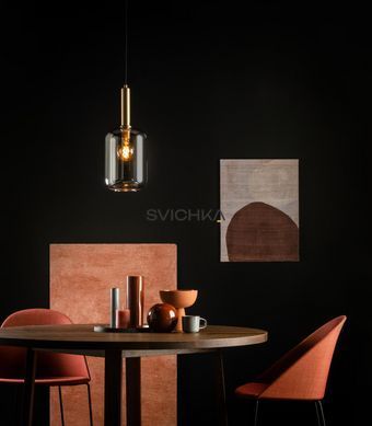 Підвісний світильник Lucide JOANET &Oslash; 22 cm 1xE27 Smoke Grey, Smoke Grey, Димчатий, Димчатий