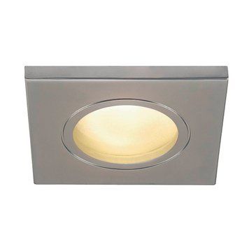 Врізний точковий світильник SLV DOLIX OUT QPAR51, square, chrome, Вишневий, Хром, Хром Мат, Хром Мат