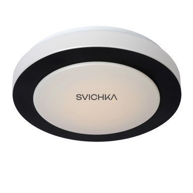 Стельовий світильник для ванної Lucide DIMY &Oslash; 28,6 cm LED Dim. 1x12W 3000K IP21 Black, BLACK