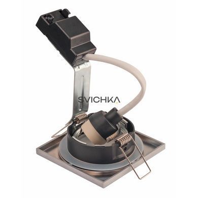Врізний точковий світильник SLV DOLIX OUT QPAR51, square, chrome, Вишневий, Хром, Хром Мат, Хром Мат