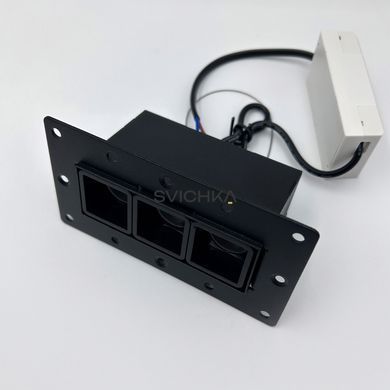 Вбудований світильник Skarlat RSL74145 3&times;2W BK 3000K, Чорний, 40