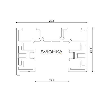 Трек однофазный KLOODI KDTR-L230_3 WH 3м, белый