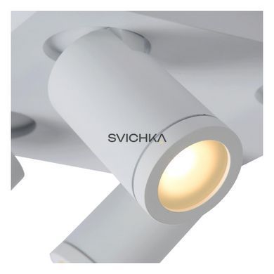 Стельовий точковий світильник для ванної Lucide TAYLOR LED Dim to warm GU10 4x5W 2200K/3000K IP44 White, WHITE
