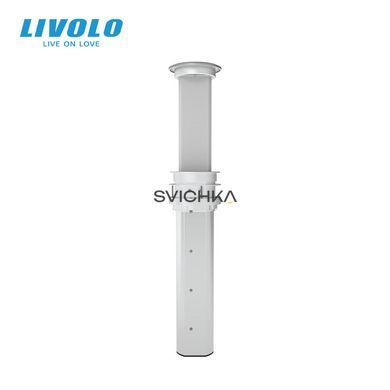 Розумна Wi-Fi висувна подвійна розетка з USB Bluetooth колонкою та бездротовою зарядкою Livolo (VL-SHS007)