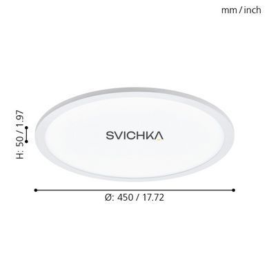 Настенно-потолочный светильник Eglo SARSINA-A 450, White