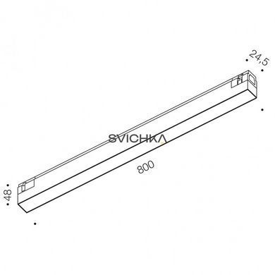 Світильник LTX лінійний IN_LINE LINEA 800, 18W, 4000К, Black