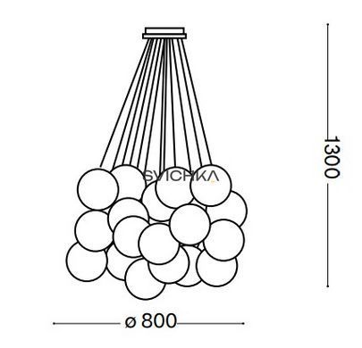 Підвісний світильник Ideal Lux MAPA BIANCO SP22 140230
