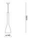 Підвісний світильник Ideal Lux FLUT SP1 BIG Білий 035666