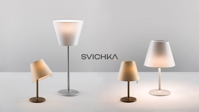 Настільна лампа Artemide Melampo notte 0710010A, сірий, Сірий