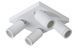Стельовий точковий світильник для ванної Lucide TAYLOR LED Dim to warm GU10 4x5W 2200K/3000K IP44 White, WHITE