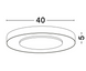 Накладной светильник Nova luce PADA 40, White