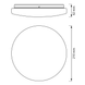 Настінно-стельовий світильник Ledvance CEILING ROUND 210 12W 840, White