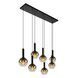 Подвесной светильник Lucide MARIUS 7xE27 Black, BLACK
