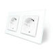 Двухместная умная розетка ZigBee с заземлением Livolo
