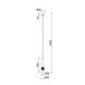 Светильник подвесной KLOODI DECO PE-DELTA62 6W+6W 3K BK, Черный