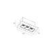 Вбудований світильник Skarlat RSL74145 3&times;2W BK 3000K, Чорний, 40