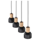 Підвісний світильник TK Lighting CAIRO 4, Black