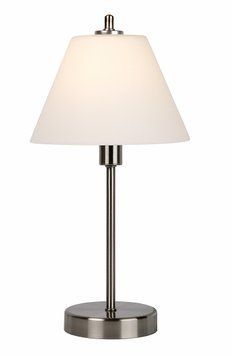 Настільна лампа Lucide TOUCH &Oslash; 22 cm 1xE14 Satin Chrome, Satin Chrome