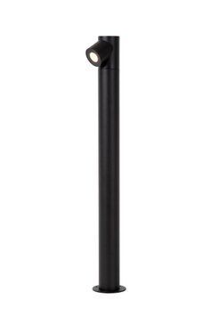 Вуличний стовпчик Lucide IBAMBA LED 1x6W 3000K IP65 Black, BLACK, Чорний, Чорний, Чорний