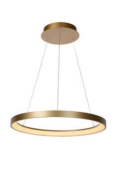 Підвісний світильник Lucide VIDAL &Oslash; 58 cm LED Dim. 1x48W 2700K Matt Gold / Brass, Matt Gold / Brass, Опал, Matt Gold / Brass