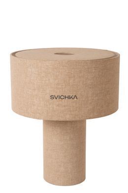 Настільна лампа Lucide LEEROY 1xE27 Taupe, Taupe, Сіро-Коричневий, Бежево-коричневий, Бежево-коричневий
