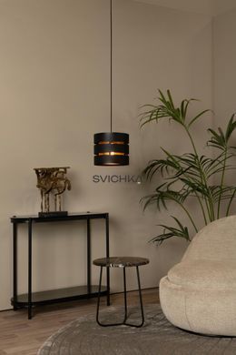 Підвісний світильник Lucide ROSAS &Oslash; 26 cm 1xE27 Black, BLACK, Matt Gold / Brass, Чорний