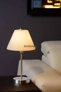 Настільна лампа Lucide TOUCH &Oslash; 22 cm 1xE14 Satin Chrome, Satin Chrome