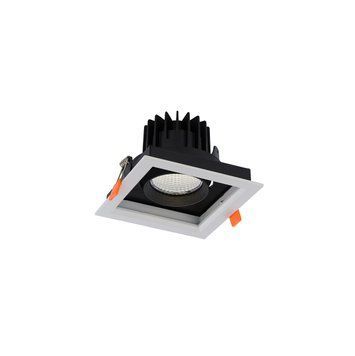 Врізний точковий світильник Nowodvorski CL DIA LED 18W 4000K, White/Black, Білий, Чорний, Білий, Чорний