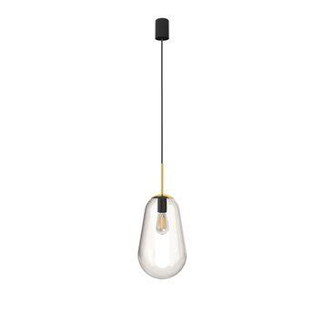 8672 Світильник підвіс Nowodvorski PEAR M PL, Золотий, Прозорий