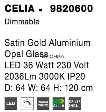 Підвісний світильник Nova luce CELIA 64 Gold