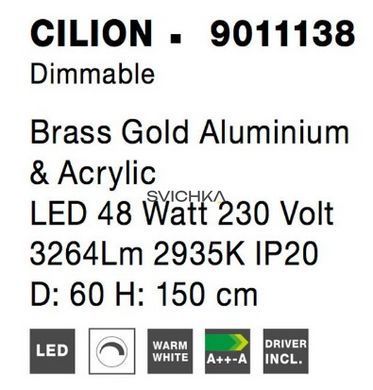 Підвісний світильник Nova luce CILION 1 Brass