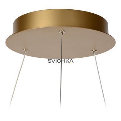 Підвісний світильник Lucide VIDAL &Oslash; 58 cm LED Dim. 1x48W 2700K Matt Gold / Brass, Matt Gold / Brass, Опал, Matt Gold / Brass