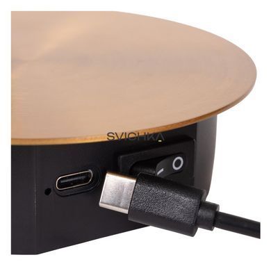 Аккумуляторный бра Lucide JOLIJN Battery pack/batteries &Oslash; 10,2 cm LED 1x2W 3000K Magnetic Matt Gold / Brass