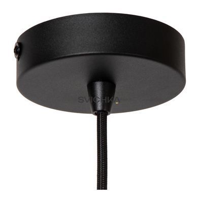 Підвісний світильник Lucide ROSAS &Oslash; 26 cm 1xE27 Black, BLACK, Matt Gold / Brass, Чорний