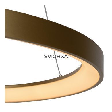 Підвісний світильник Lucide VIDAL &Oslash; 58 cm LED Dim. 1x48W 2700K Matt Gold / Brass, Matt Gold / Brass, Опал, Matt Gold / Brass