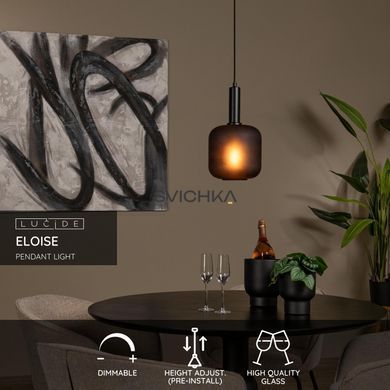 Подвесной светильник Lucide ELOISE &Oslash; 21 cm 1xE27 Black