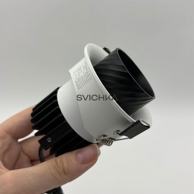 Вбудований світильник Skarlat RSL74331 10W WH+BK 4000K, Білий/чорний, 29